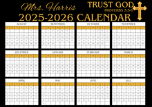 Load image into Gallery viewer, Custom Calendar Mouse Pad