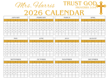 Load image into Gallery viewer, Custom Calendar Mouse Pad