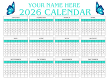 Load image into Gallery viewer, Custom Calendar Mouse Pad