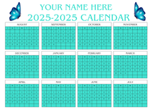 Load image into Gallery viewer, Custom Calendar Mouse Pad
