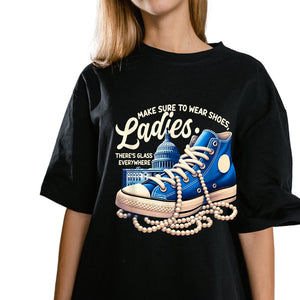 Black Chucks & Pearls Tee