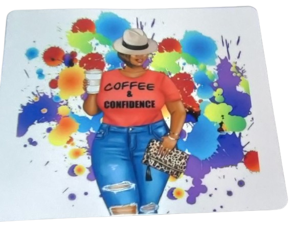 Coffee & Confidence Mouse Pad