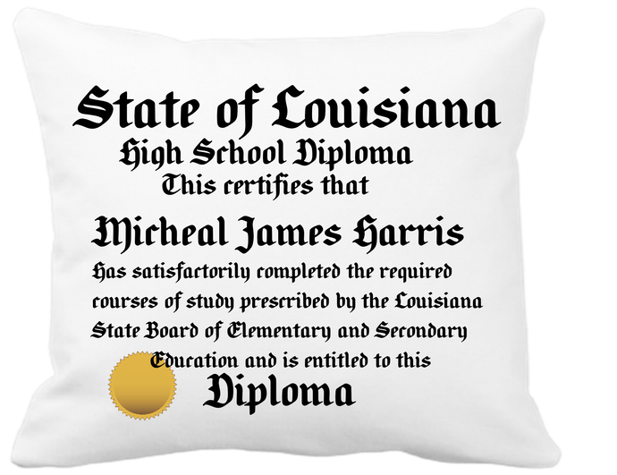 Diploma Sublimation Pillow